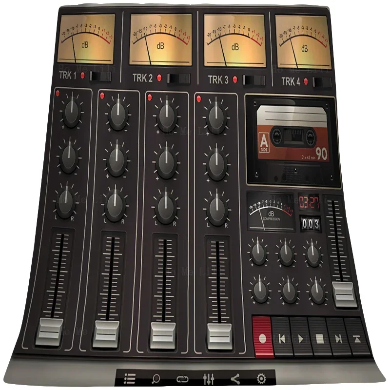 Слайдеры или панели Faders в стиле ретро с очень старым звуком фланелевое одеяло от