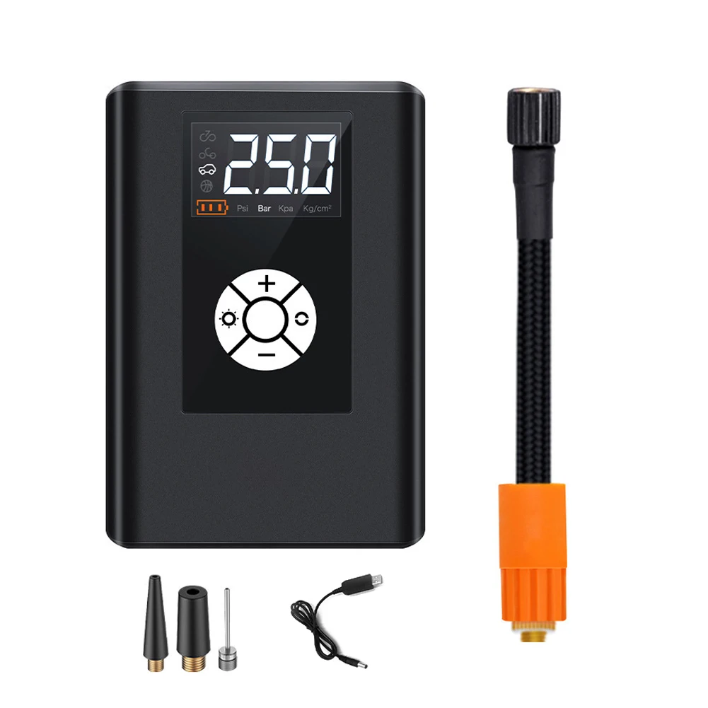 

120W 40L/min Cordless Rechargeable Car Air Pump Car Bicycle Tire Inflator Automatic Air Pump Light Pressure Air Compressor Pump
