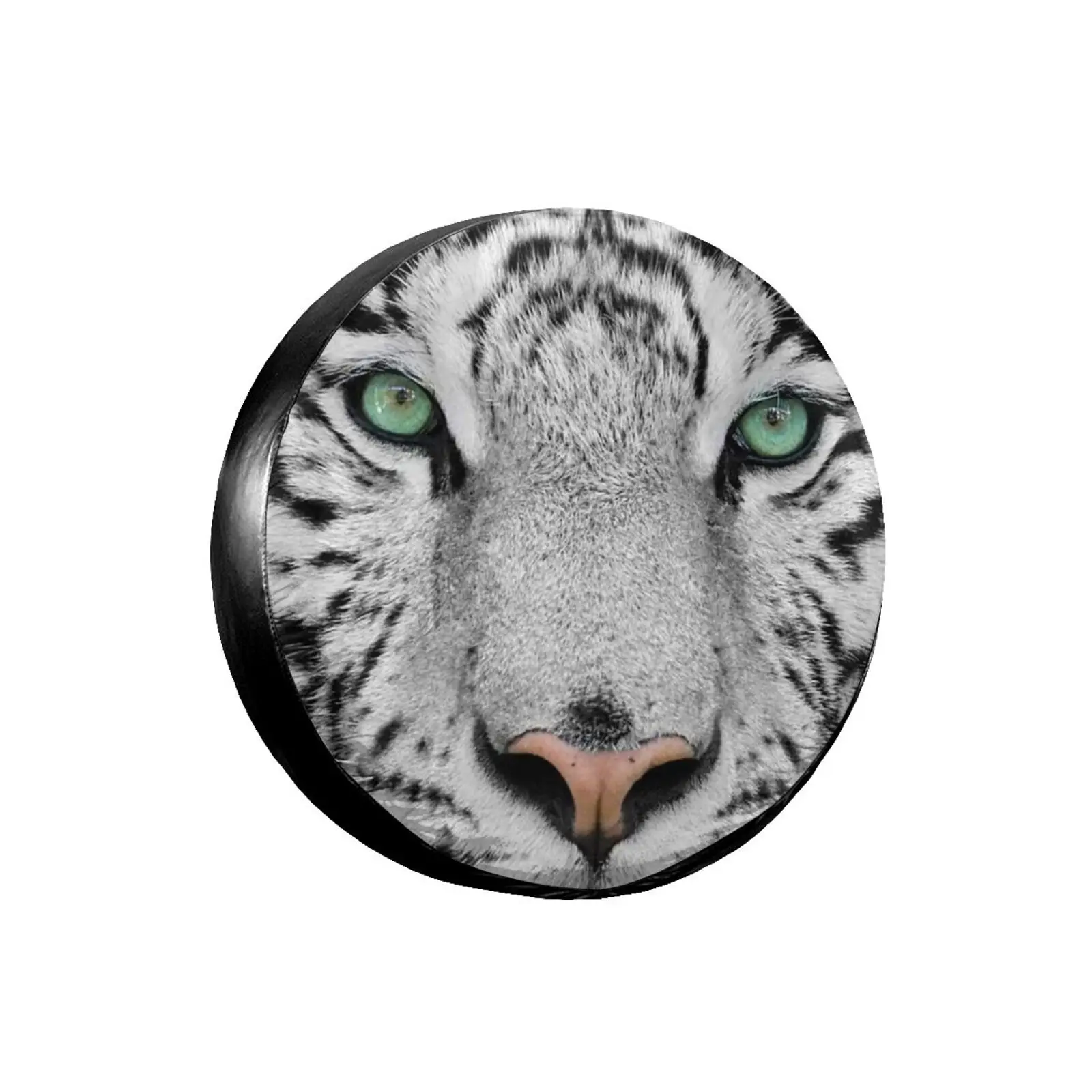 

3D Printed Tiger Spare Tire Cover Waterproof Dust-Proof UV Sun Wheel Tire Cover Fit for Jeep,Trailer,