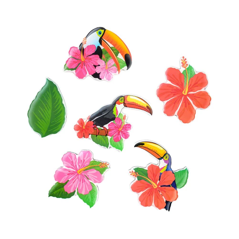 

Fridge Magnets Magnet Tropical Refrigerator Flower Hawaiian Luau Party Favors Sticker Whiteboard Decor Aloha