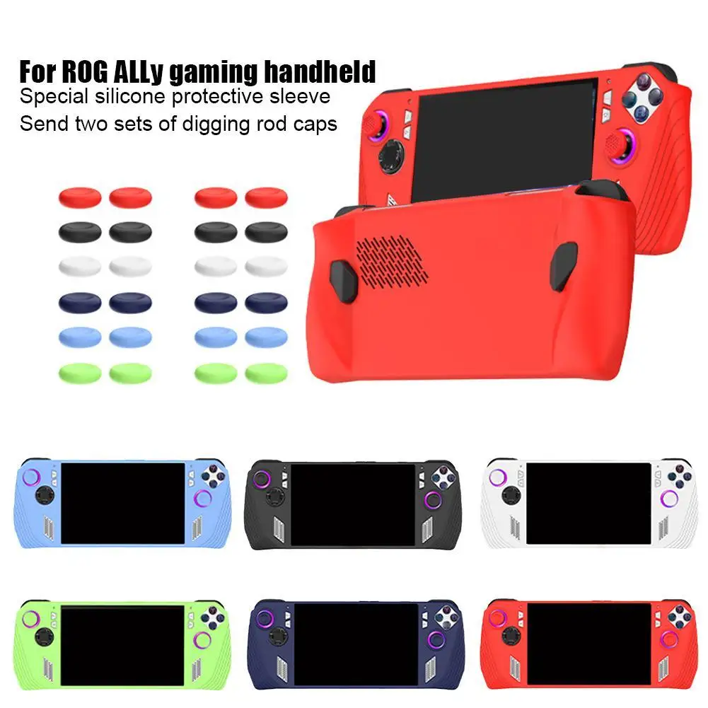 

For ASUS ROG Ally Game Console Case Soft Silicone Protective Cover Anti-Scratch Protector Shell Sleeve Game Accessories