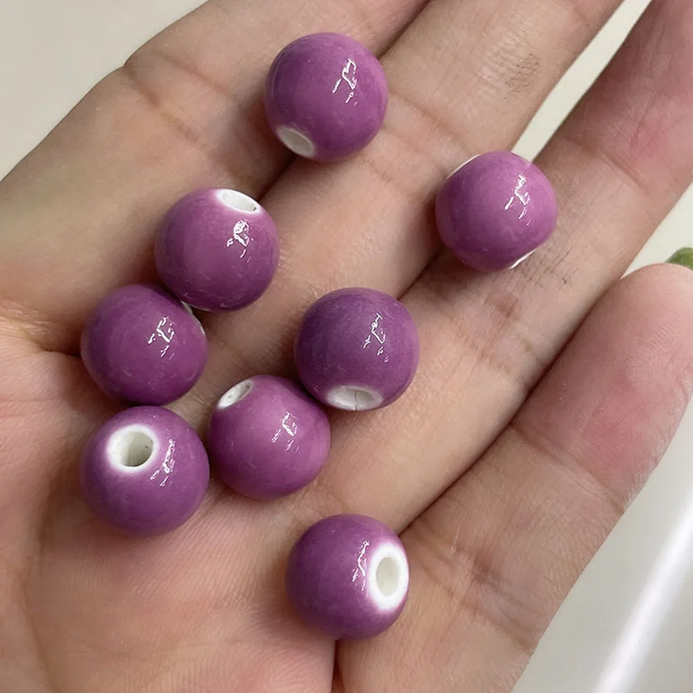 

Colored Ceramic Round Bead Loose Bead Fashion Bracelet DIY Jewelry Accessories