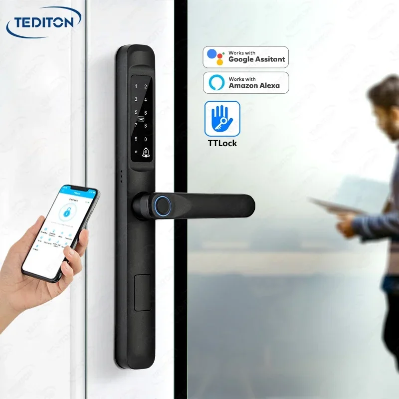 Tediton Ttlock Новое поступление умный дверной замок Smartkey электронная дверная ручка
