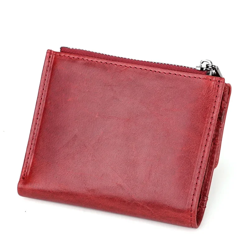 

Модный миниатюрный кошелек из натуральной кожи, женский бумажник на молнии с монетницей, качественный держатель для карт, маленькая сумочка для денег, женские кошельки