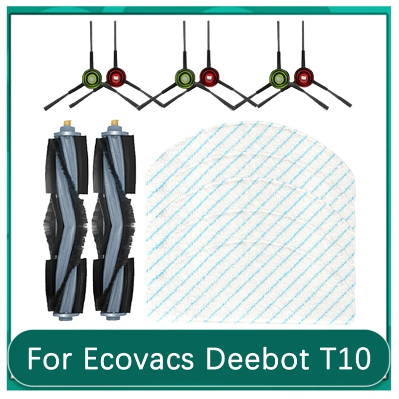 

13Pcs Replacement Spare Parts For Ecovacs Deebot T10 Vacuum Cleaner Main Side Brush Mop Cloth Home Cleaning Accessories