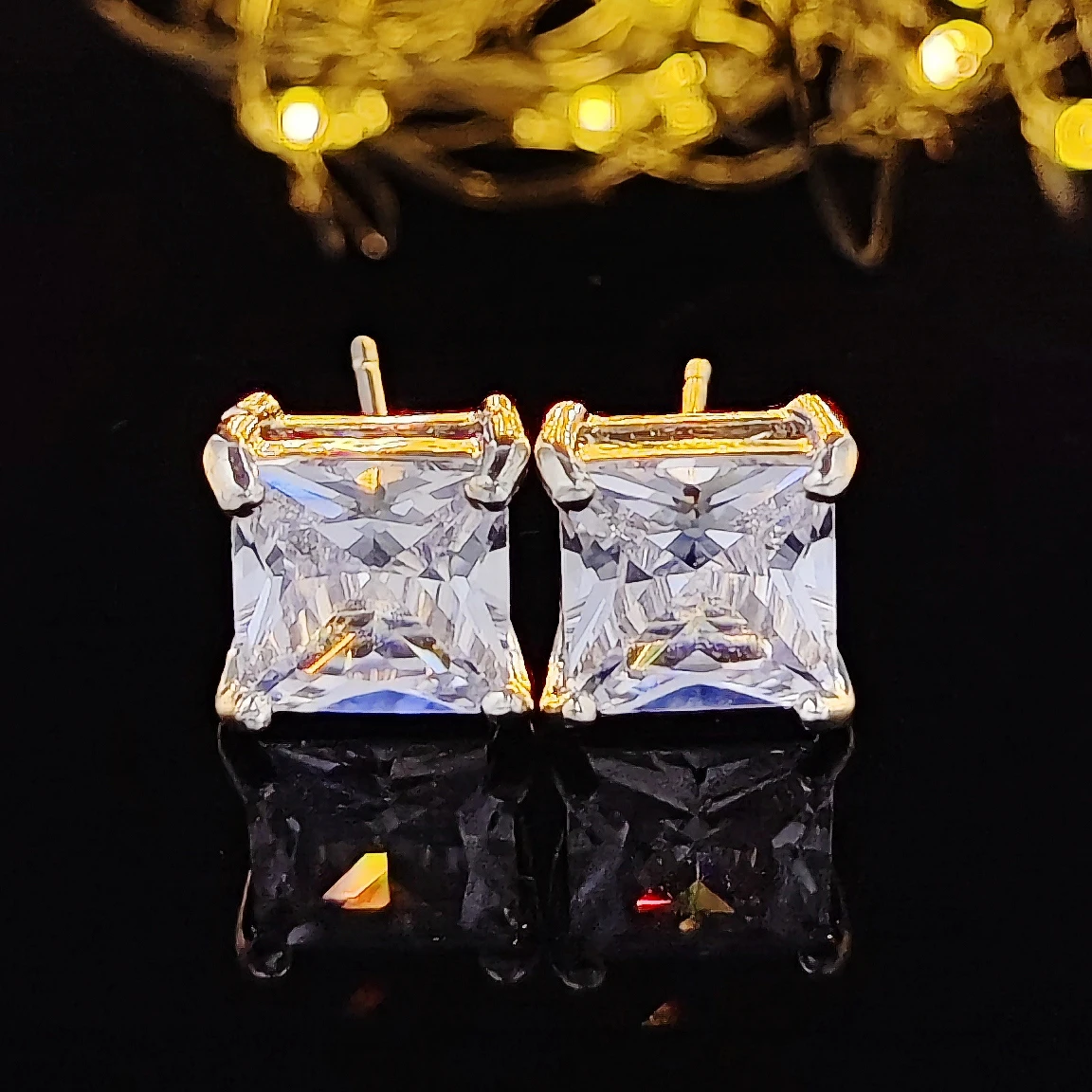 

2022 Cute Korean Square Cut Brincos Stud Earring for Women Jewelry Free Shipping Items Party Gift Jewelry dropshipper E4878