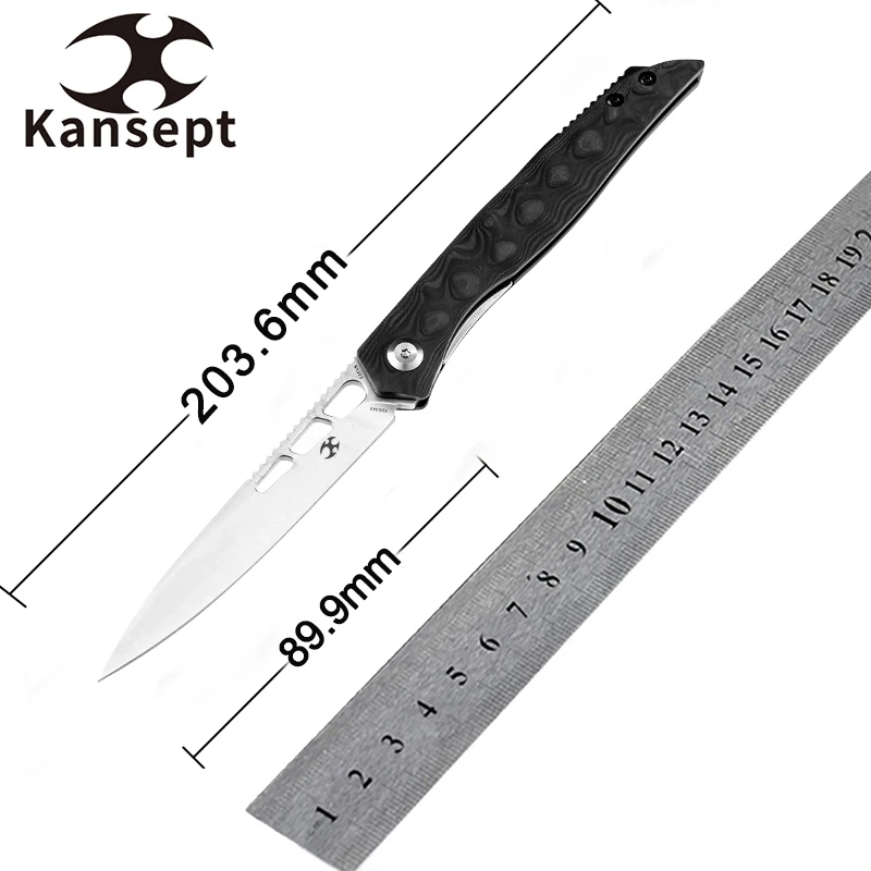Kansept Knives Lucky Star K1013A3 3 54 дюйма CPM-S35VN + ручка из углеродного волокна с розовым узором