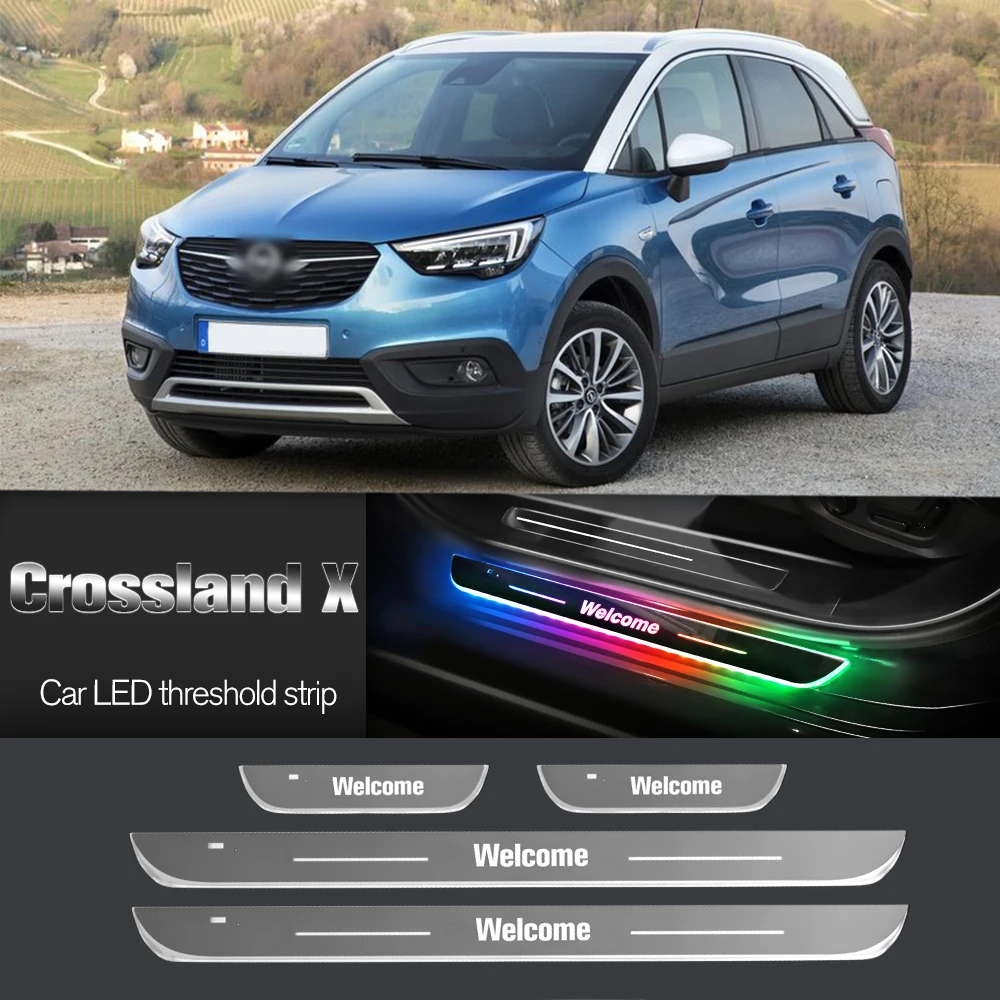 Автомобильный порог для Opel Crossland X 2016-2019 2017 2018 индивидуальный логотип