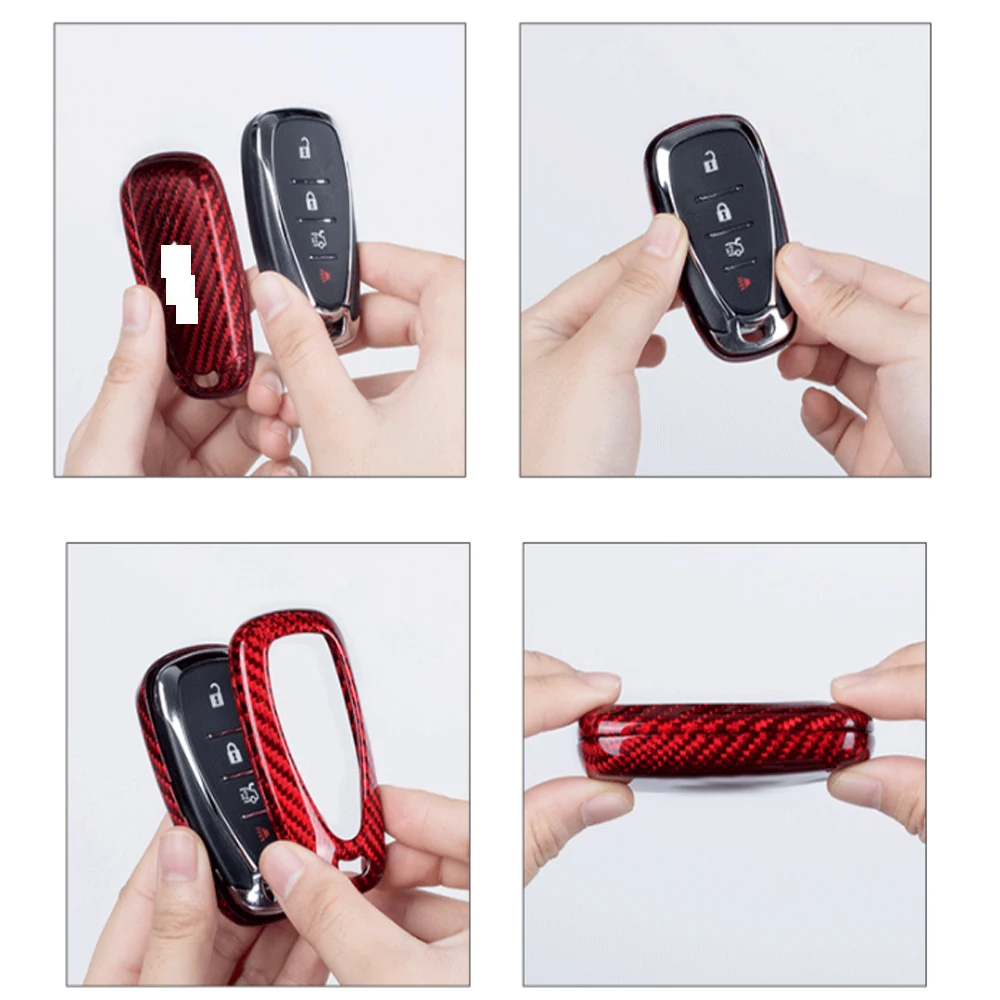 Чехол-брелок из углеродного волокна для Chevrolet Camaro 2010 + Equinox RS 2017