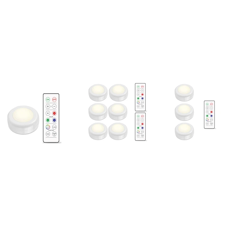 

16 Color LED Cabinet Lamp RGB Atmosphere Lights Dimmable Bedroom Closets Stairs Lighting Remote Controller Night Light