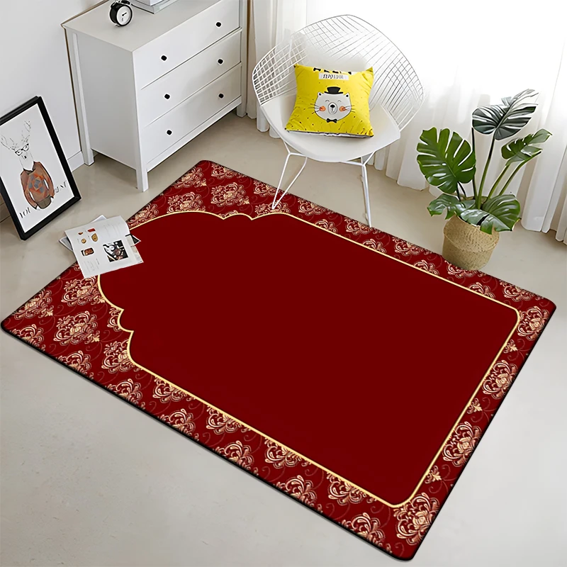 

Muslim Prayer Rug Floor Mats Carpet for Living Room Doormat Plush Non-slip Chair Mat Bathroom Carpet Furry Carpet In The Bedroom