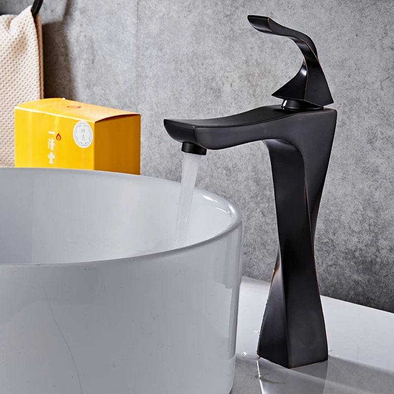 

New Design Product Single Hole Taps Deck Mounted Basin Sink Faucet for Bathroom