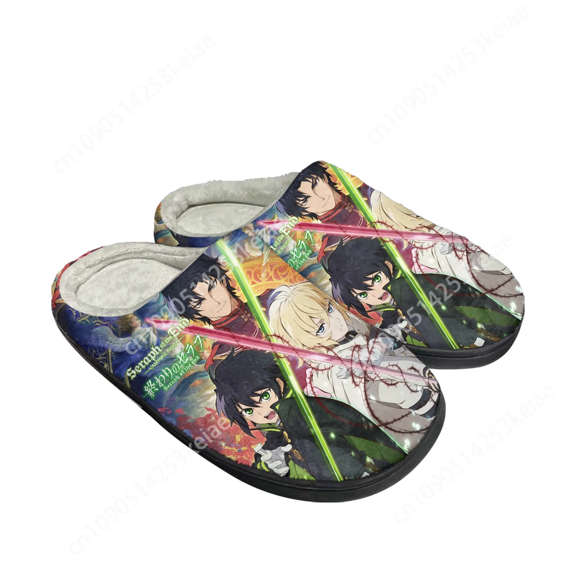 Домашние хлопковые тапочки Seraph Of The End Hyakuya Yuichiro мужские и женские сандалии на