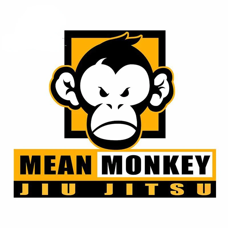 

Автомобильная наклейка для Mean Monkey Jiu Jitsu, водонепроницаемая Солнцезащитная наклейка на лобовое стекло, бампер, мотоциклетный шлем, Настенны...