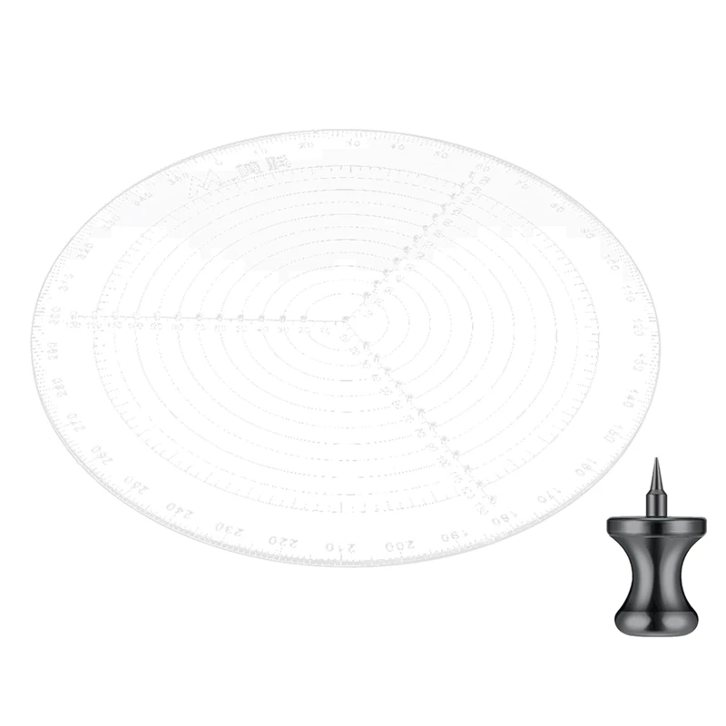 

Round Circle Center Finder Compass Tool 30Cm/11.8 Inch For Wood Lathe Work With Stainless Steel Centering Needle