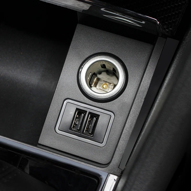 Автомобильное зарядное устройство с двумя USB-портами для Skoda Kodiaq 2017-2020