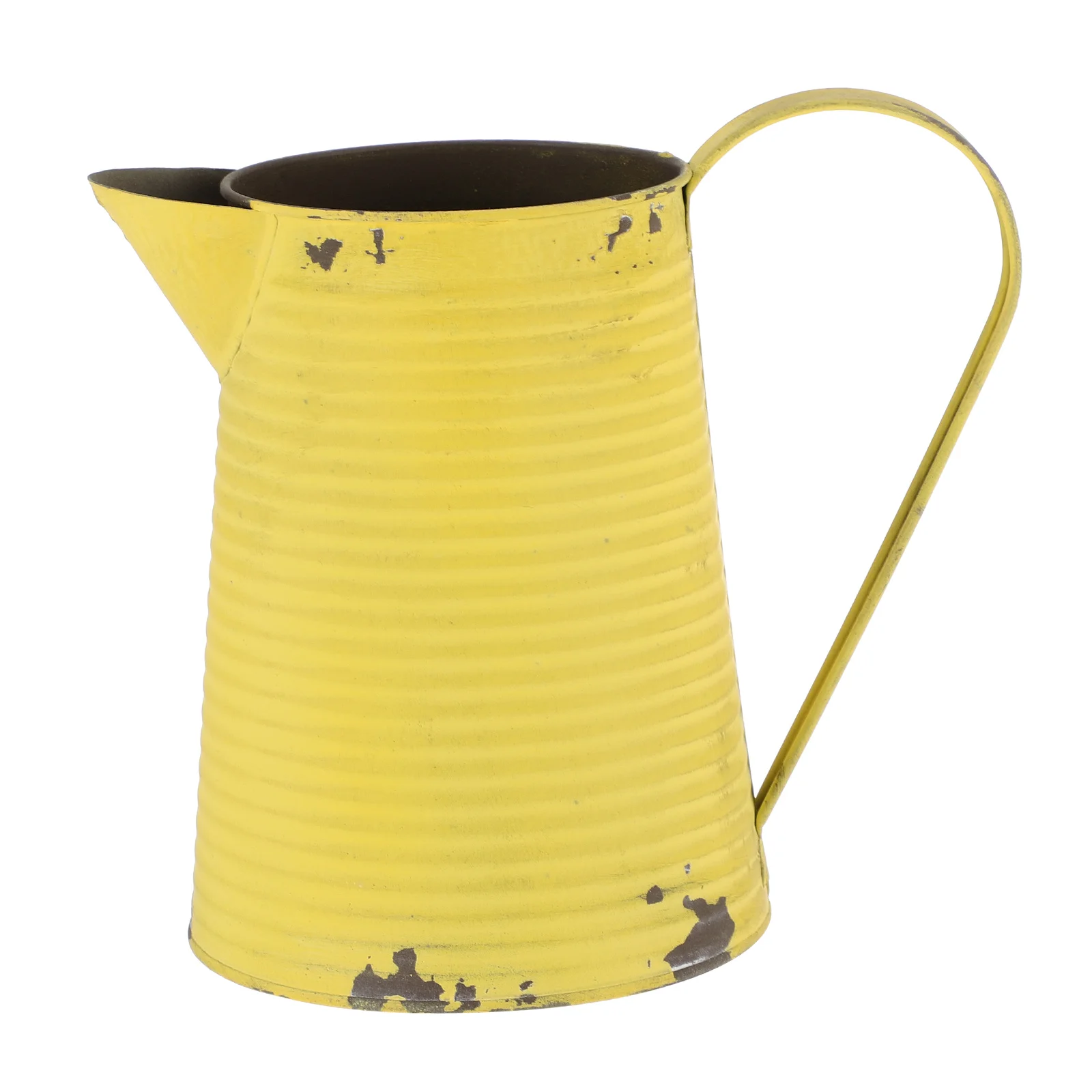 

Tin Flower Bucket Storage Pot Wedding Decoration Basin Iron Planter Pitcher Rustic