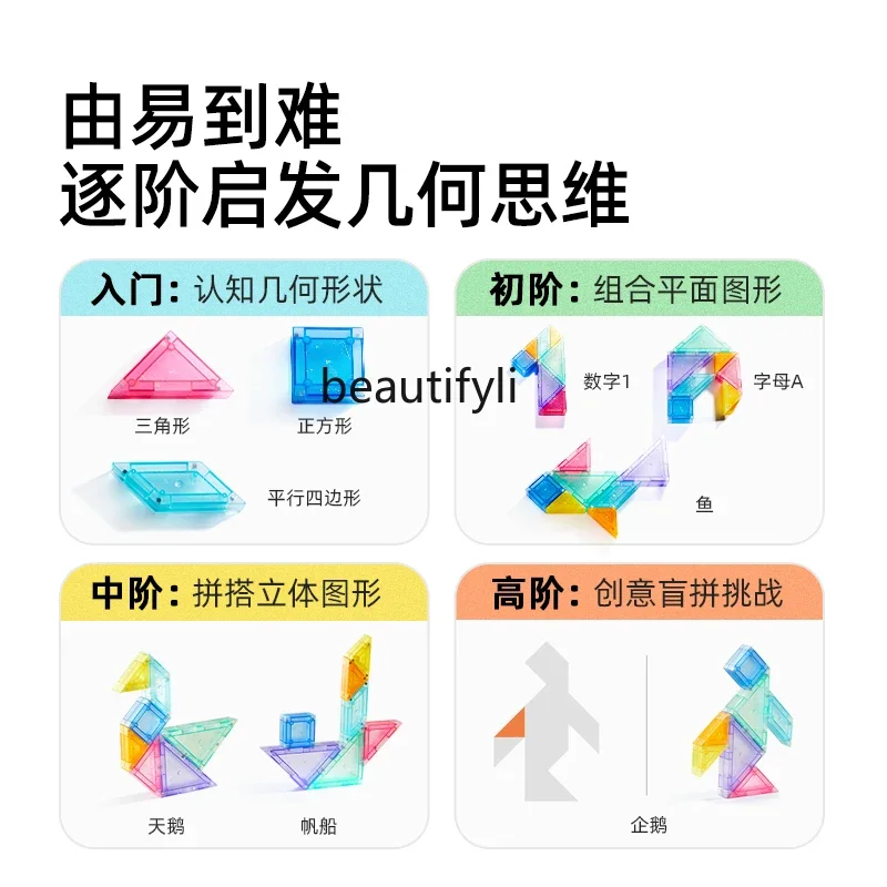 Специальные учебные пособия с магнитным танграммом для учащихся начальной школы