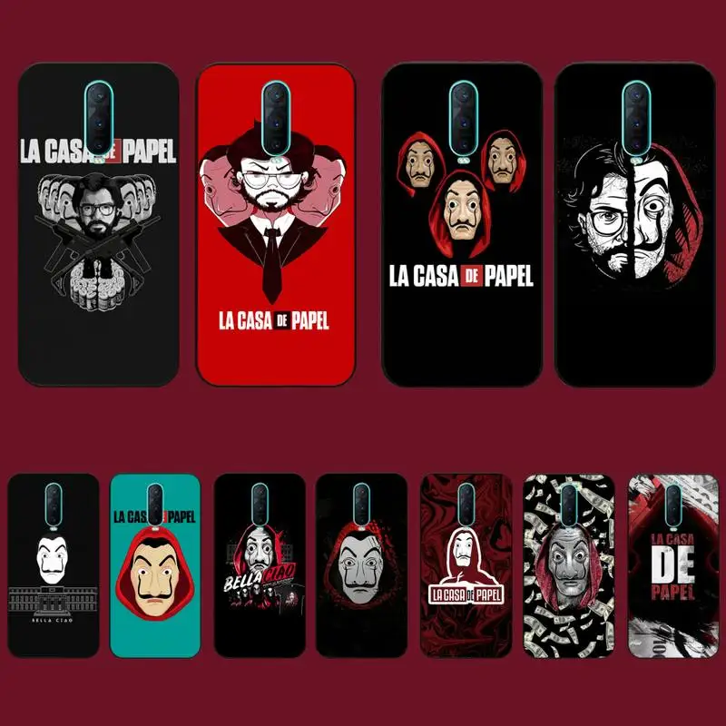 

Yinuoda La Casa De Papel Phone Case for Vivo Y91C Y11 17 19 17 67 81 Oppo A9 2020 Realme c3
