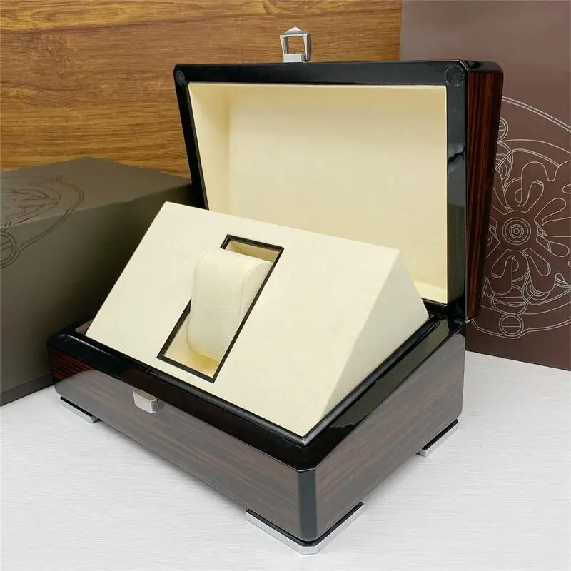 Factory Supplier Brown with Original PP Wooden Watch Box Luxury Brand with Papers Card Can Customization AAA Watche