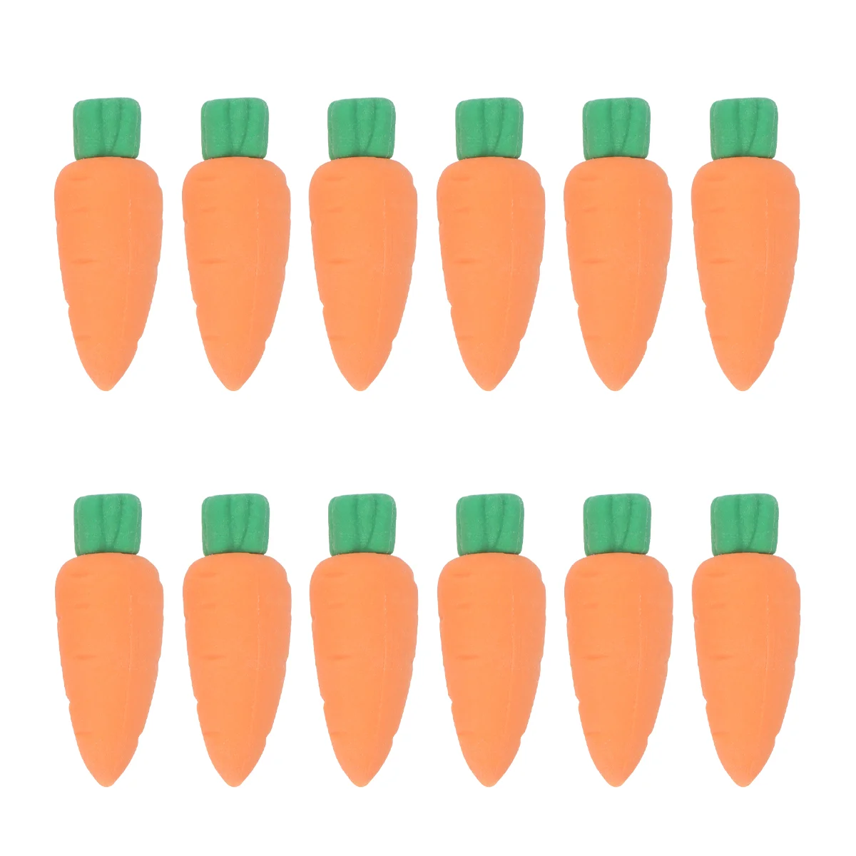 

Ластики в виде моркови для детей, миниатюрные ластики, 30 шт. крошечных игрушек, фруктов, канцелярские принадлежности для класса, награды, искусственные сувениры