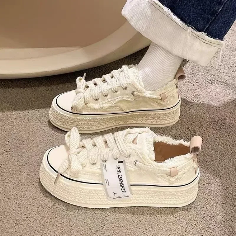 

Canvas Women's Shoes All-match Designer Women Shoes Casual Floral Breathable Student Sneakers Platform Woman Vulcanized Shoe