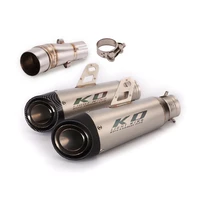exhaust pipe for kawasaki ninja 250 300 2013 2016 2014 15 motorcycle escape muffler mid link pipe without db killer slip on 51mm