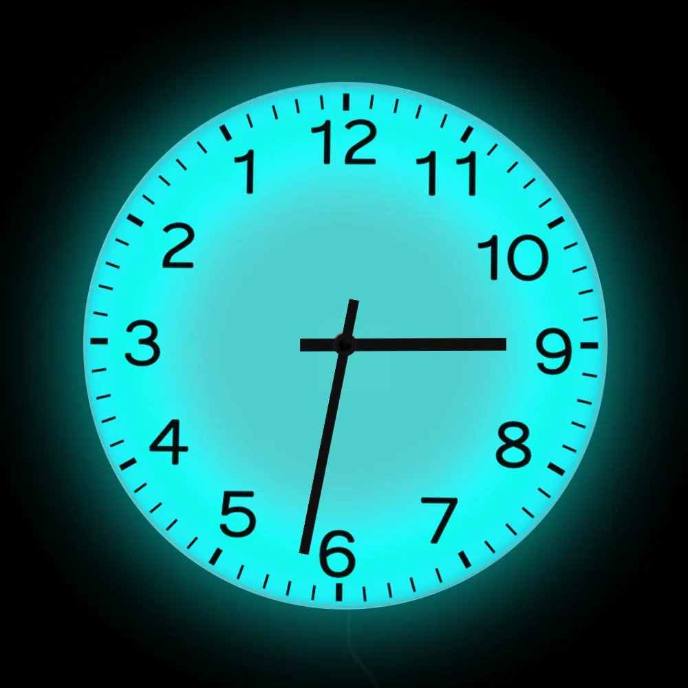 Запуск назад простые Легко читаемые настенные часы современный дизайн домашний