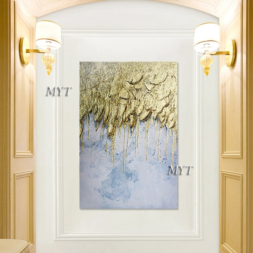 

Абстрактная стена, декоративная для спальной комнаты, холст ручной работы, искусство, без рамки, современное акриловое изображение