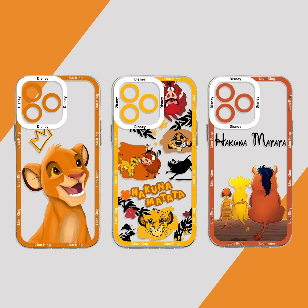 Милый чехол с симбой The Lion King для телефона iPhone 15 14 13 12 11 Mini Pro Max X XR XSMax 6S 6 7 8 Plus SE20