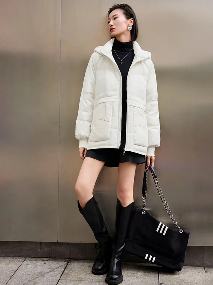 Серия фанатов счетчик 099 юаней 90 бархатный пуховик с капюшоном Huaxi 2024 зимняя