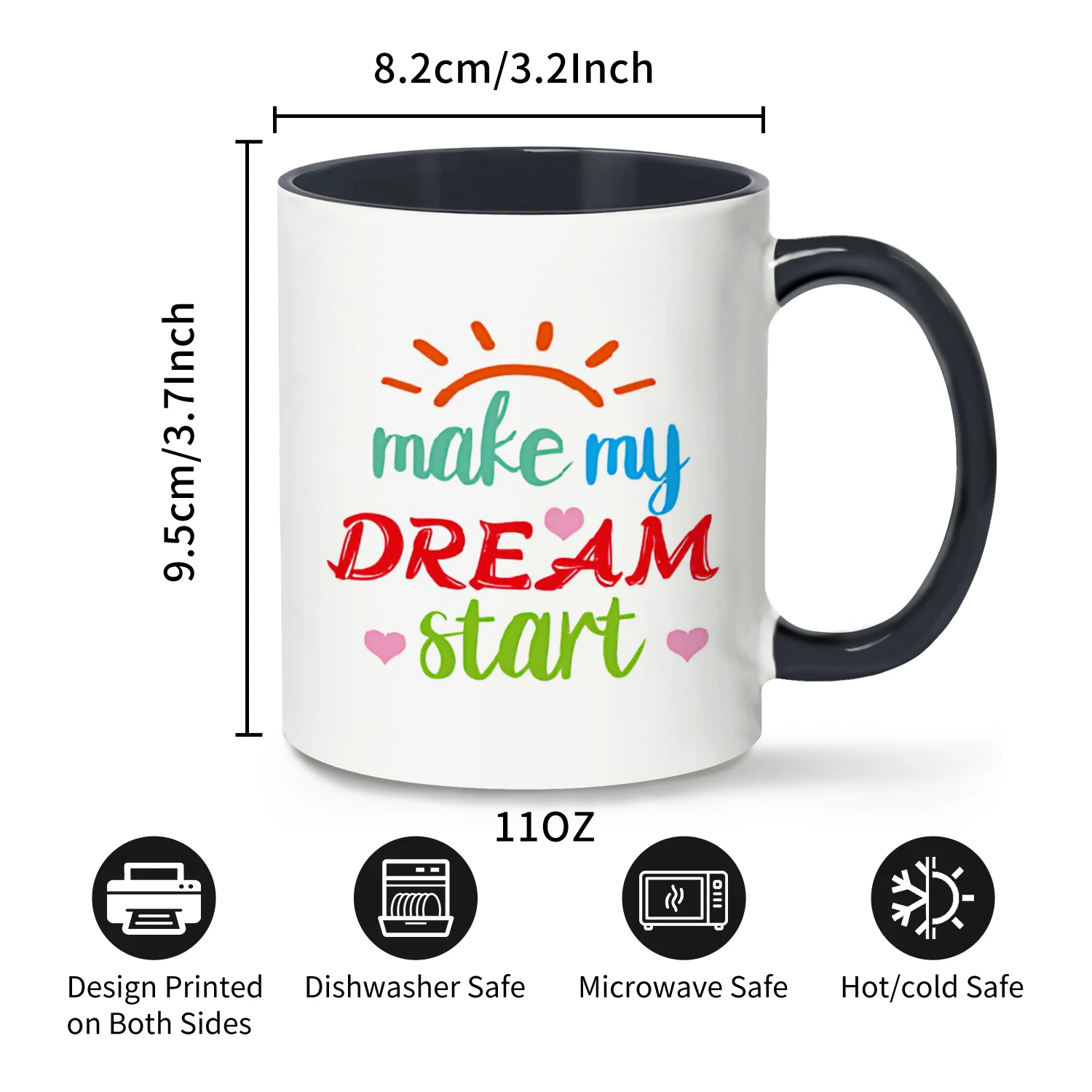 Керамическая Кружка На 11 Унций Сделай Мою Мечту Запуска Кофейная Чашка Для