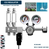 2022 version fish tank diyco2 regulator solenoid valve bubble counter co2 reaction control system pressure reducing valve kit
