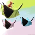 Плюшевые хомяк гамак двухслойная утолщаются теплый спальный мешок гнездо подвесная клетка дом для белка для хорька зайца кровать для домашнего животного