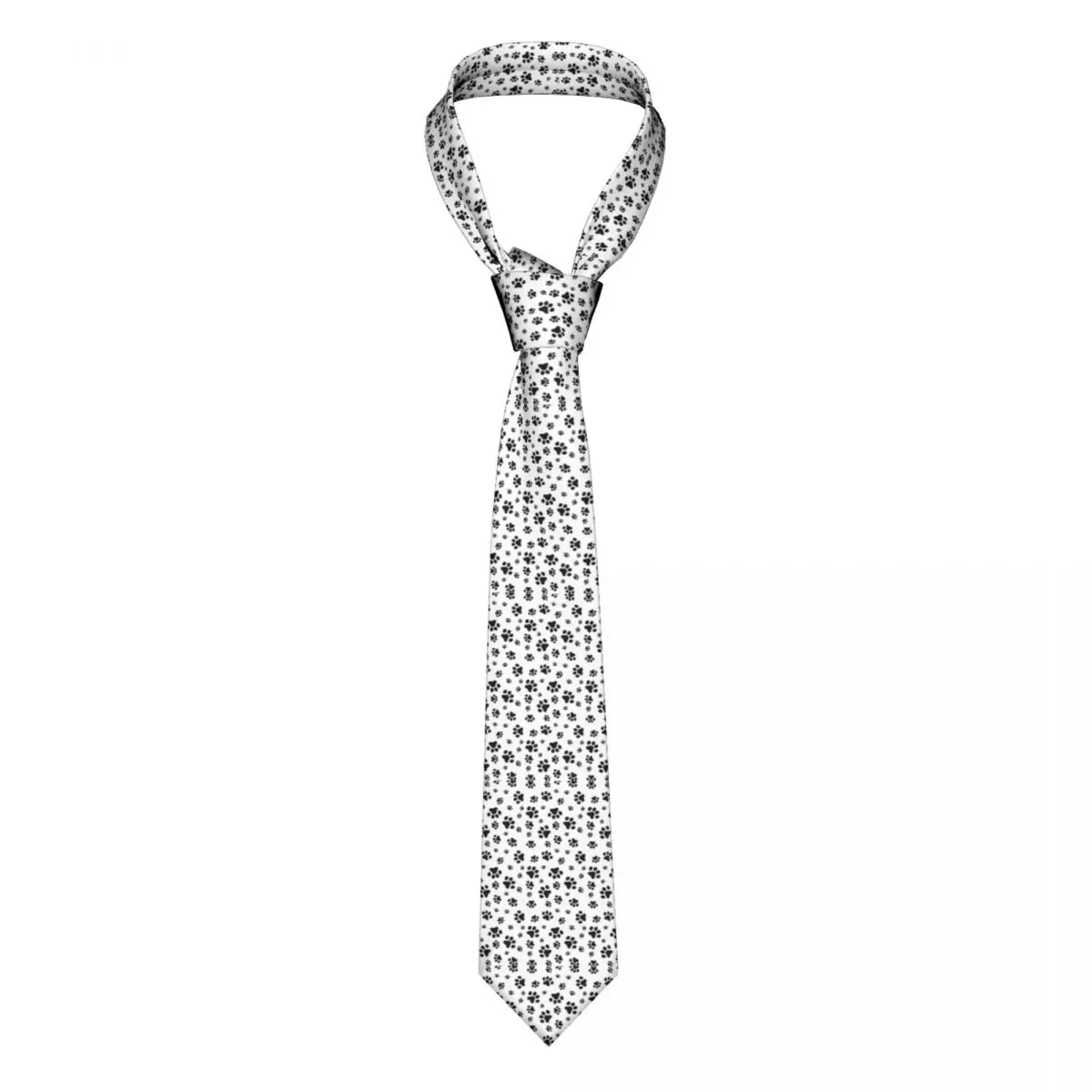 

Галстук с узором в виде лап собаки подарок для любителей животных мужской галстук на шею модная блузка 8 см офисный галстук