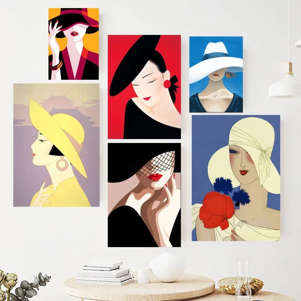 

Винтажный художественный постер для леди, искусственная картина для гостиной, внутренняя живопись, украшение комнаты