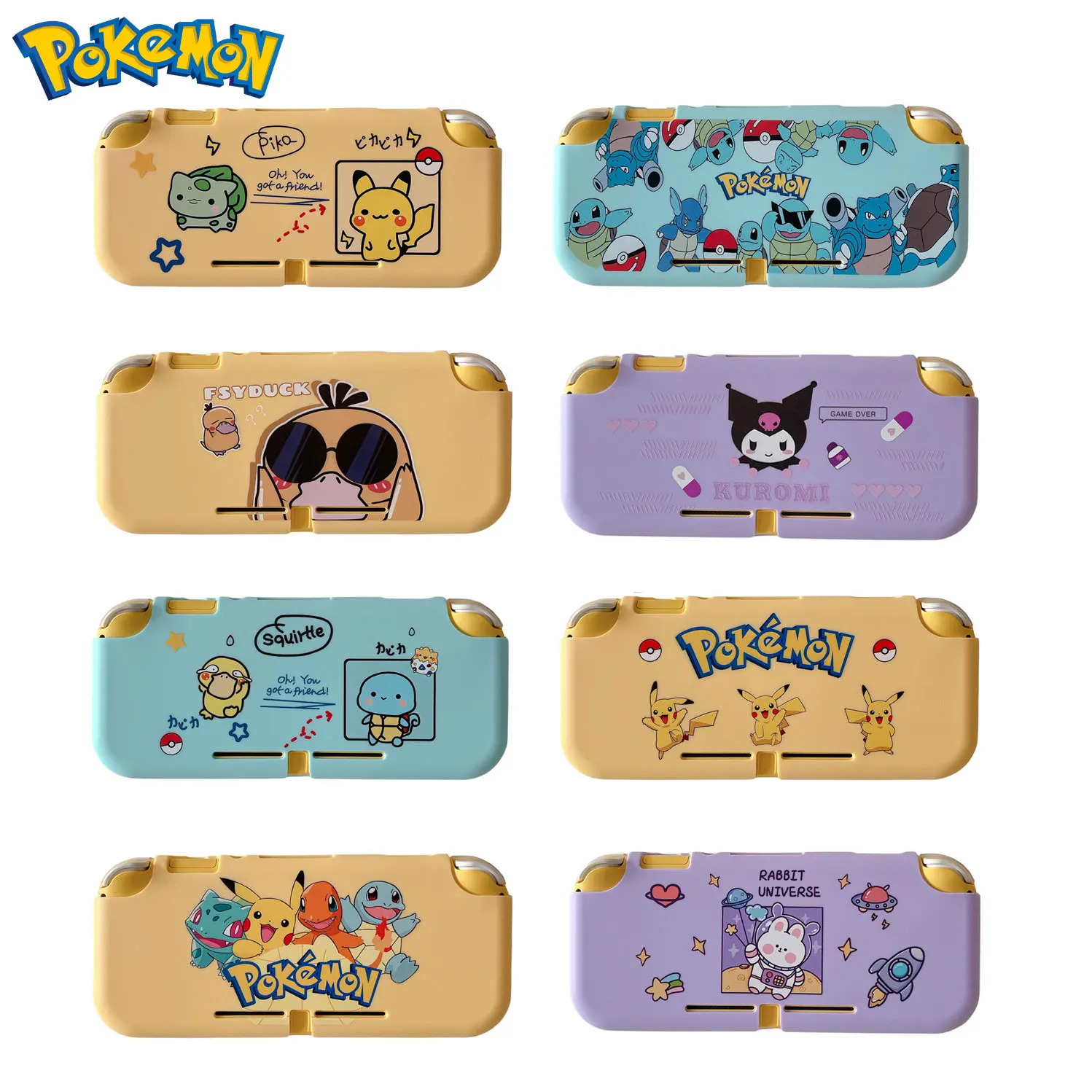 

Anime Pokemon Pikachu Psyduck Kuromi TPU Soft Case for Nintendo Switch Lite Game Console Controller NS Lite Gaming Accessories