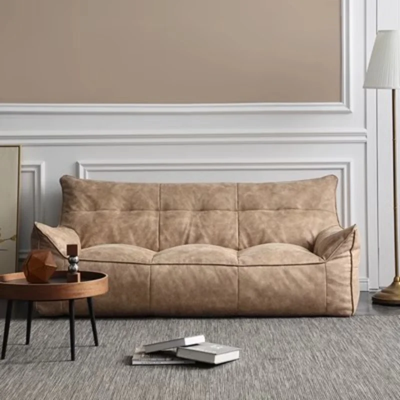 

Винтажный диван для гостиной в нордическом стиле, минималистичный диван для ленивых влюбленных, дизайнерская европейская мебель для спальни