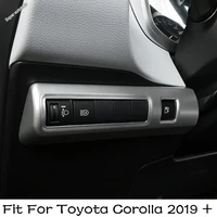 car head lamp light switch control sequin headlight adjustment knob panel trim 1pcs for toyota corolla 2019 2022 accessories