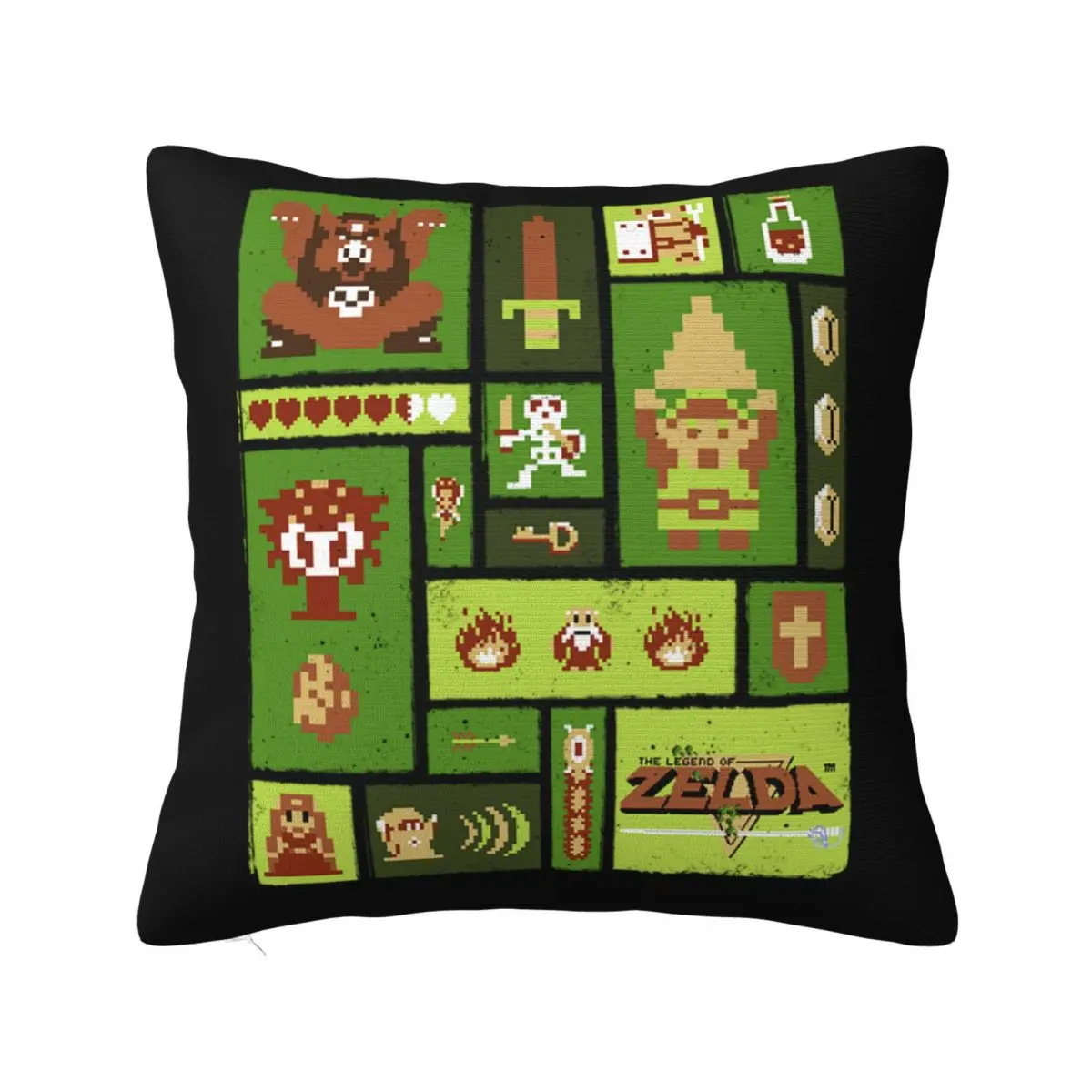 

Legend Of Collage Tears Of The Kingdom Pillowcase Printing Cushion Cover Decorations Vintage Game Pillow Case Cover Living Room