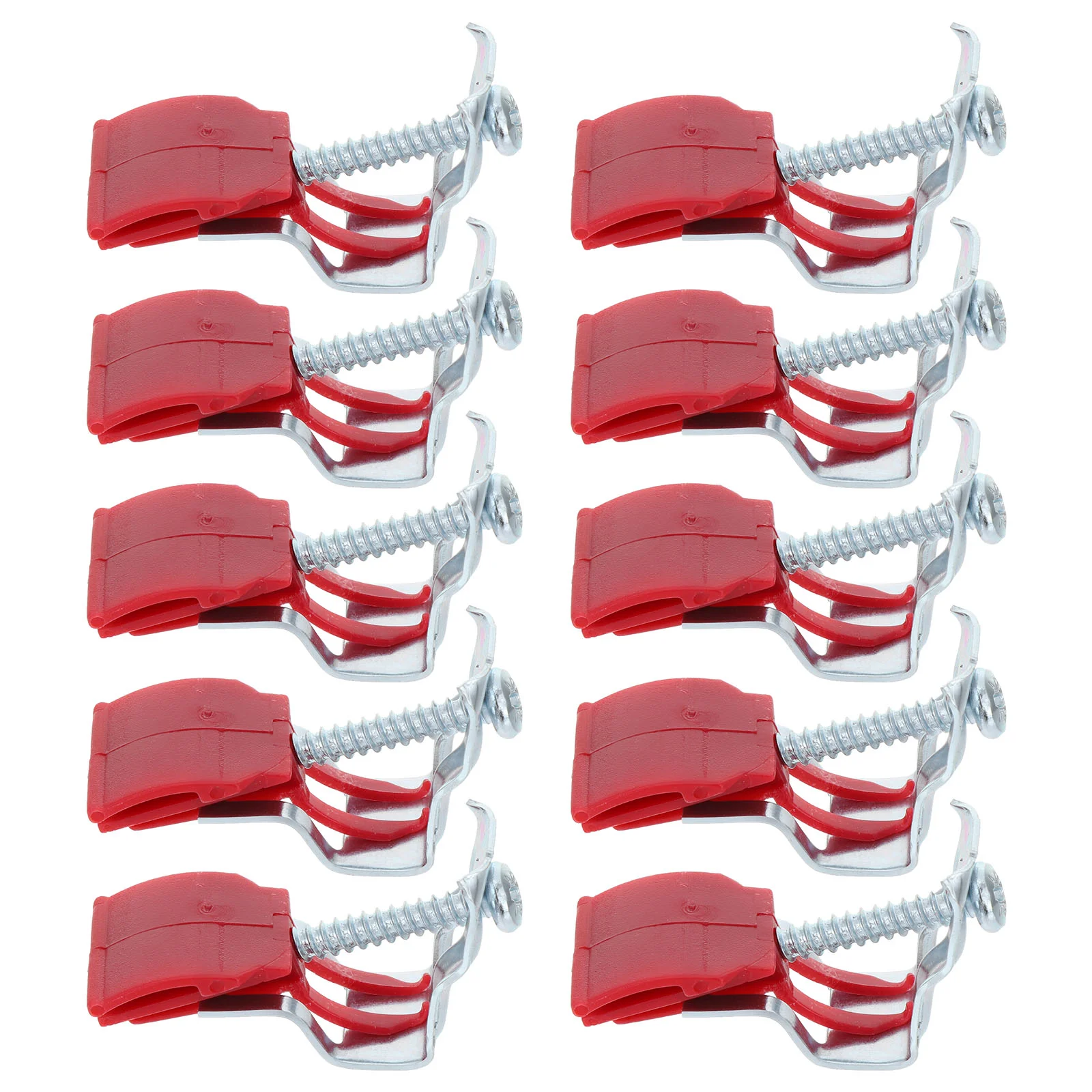 

10 Pcs Stainless Sink Mounting Clips Sewer Parts Bow Installation Supplies Plastic Kitchen Tools