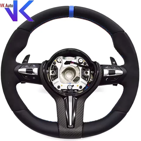 Для BMW F30 F10 F20 F22/23/44/F32/F33/36 полная алькантара из углеродного волокна многофункциональный руль в сборе