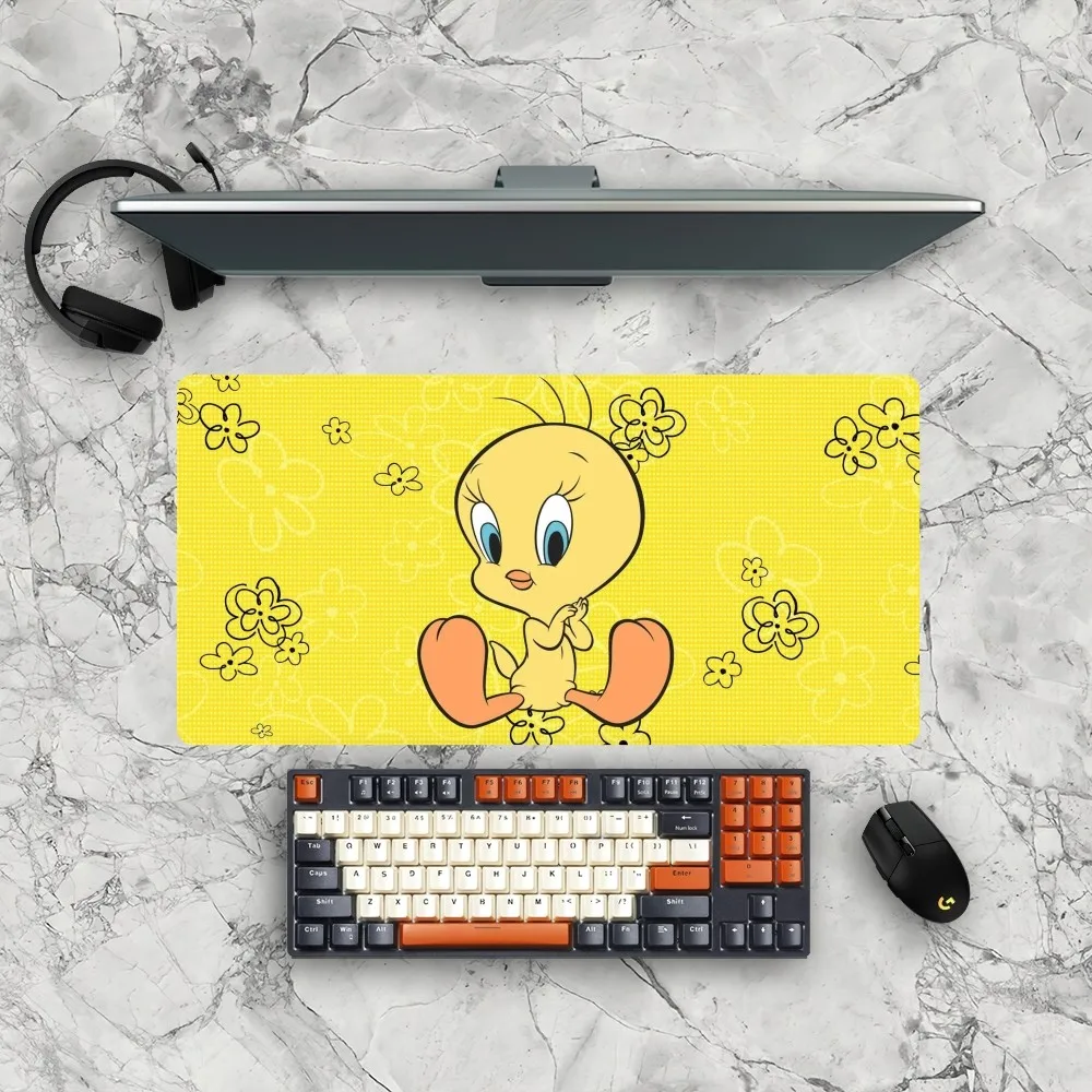 Милый геймерский коврик для мыши с мультяшным рисунком T-Tweety Bird размер офиса