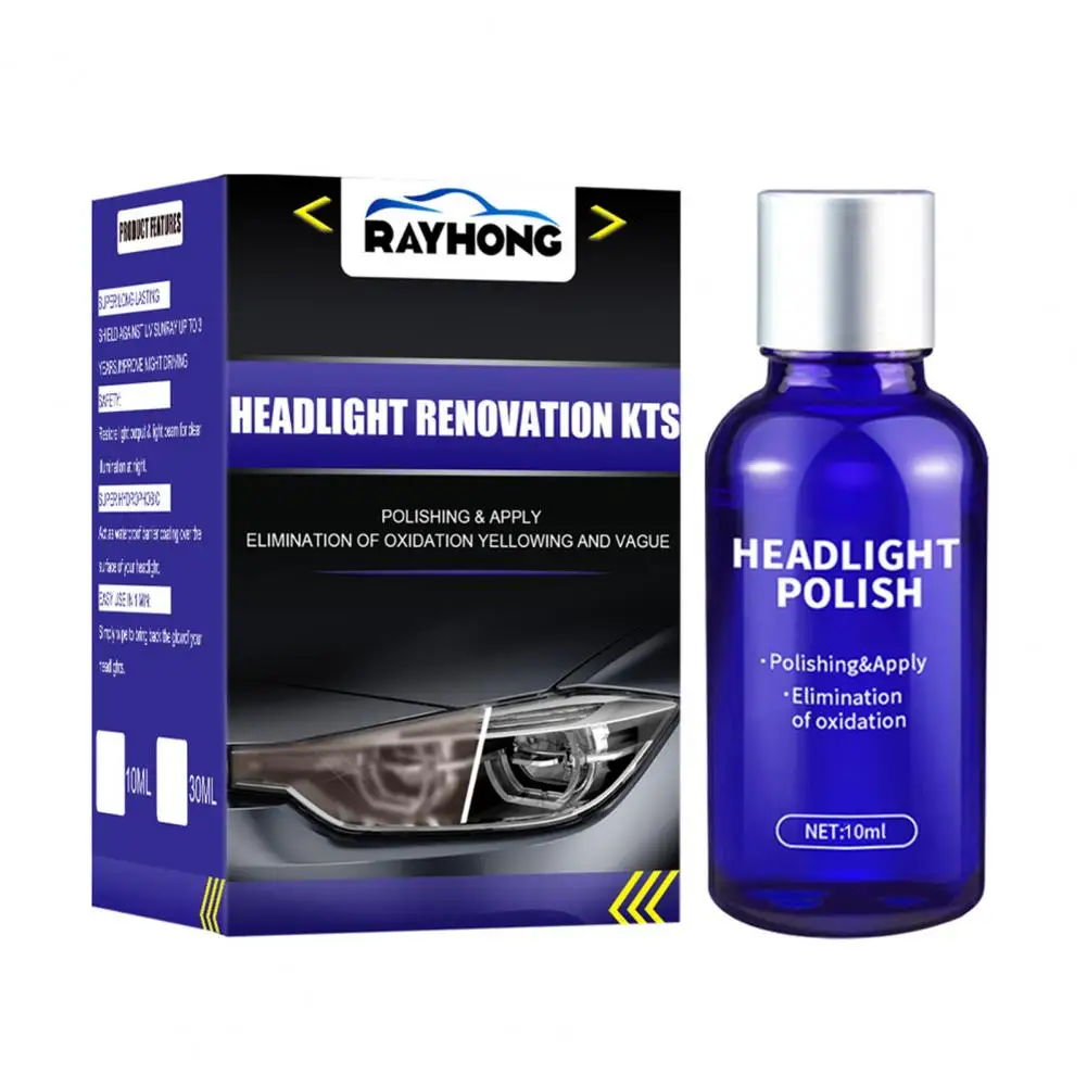 

30ML Scratch Removal Car Light Renovation Agent Headlight Headlamp Polish Restoration Long Lasting Protection Oxidation Liquid