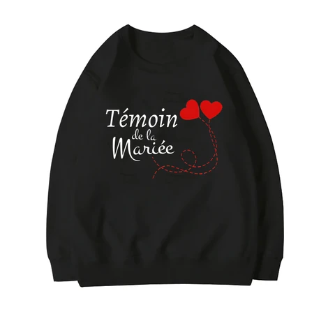 Свитшот с французским принтом для девичника EVJF, одежда для свадебной команды, свидетельницы невесты, подружки невесты