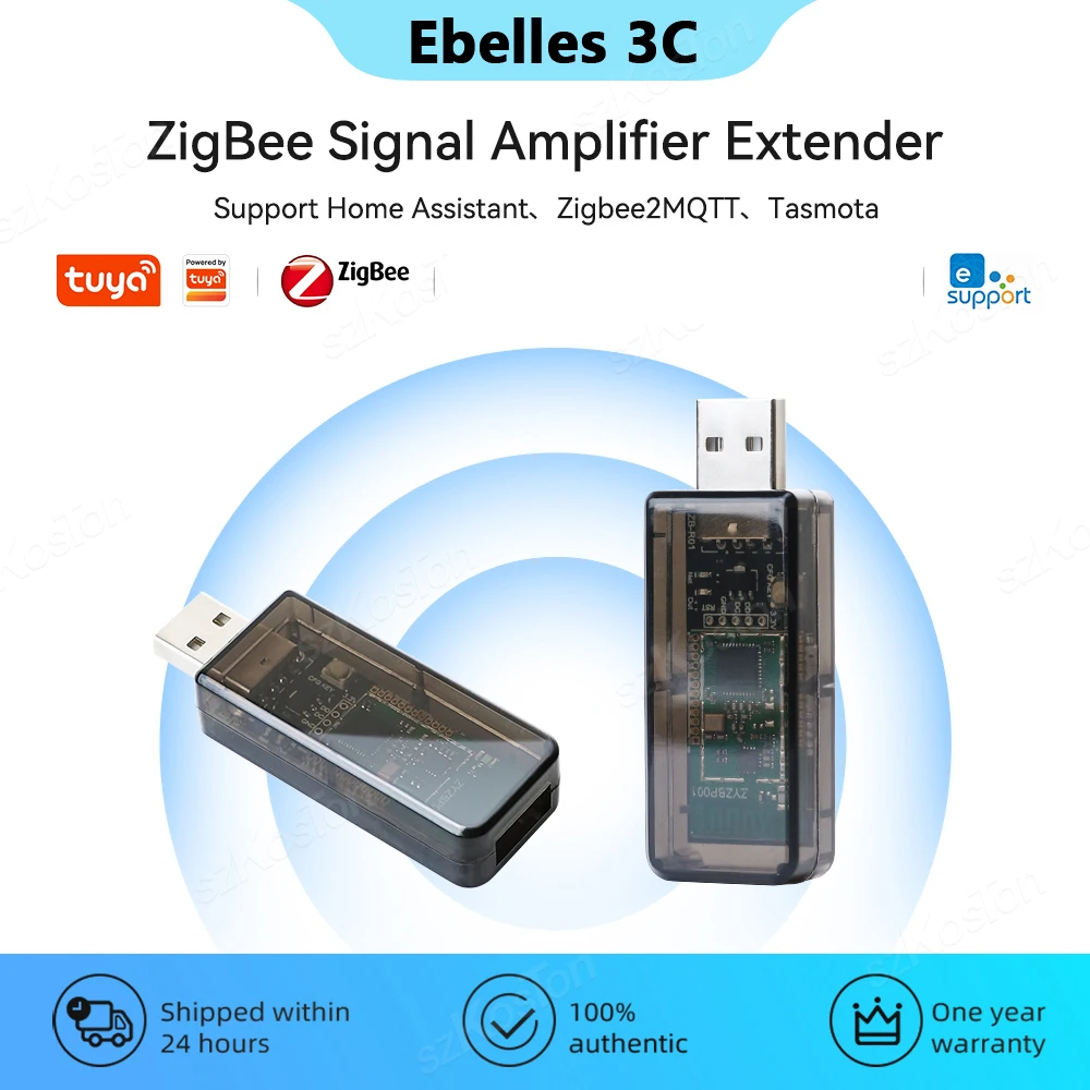 

ZigBee 3.0 Signal Repeater USB Signal Amplifier Extender for Tuya eWeLink APP Home Assistant ZigBee2MQTT Tasmota