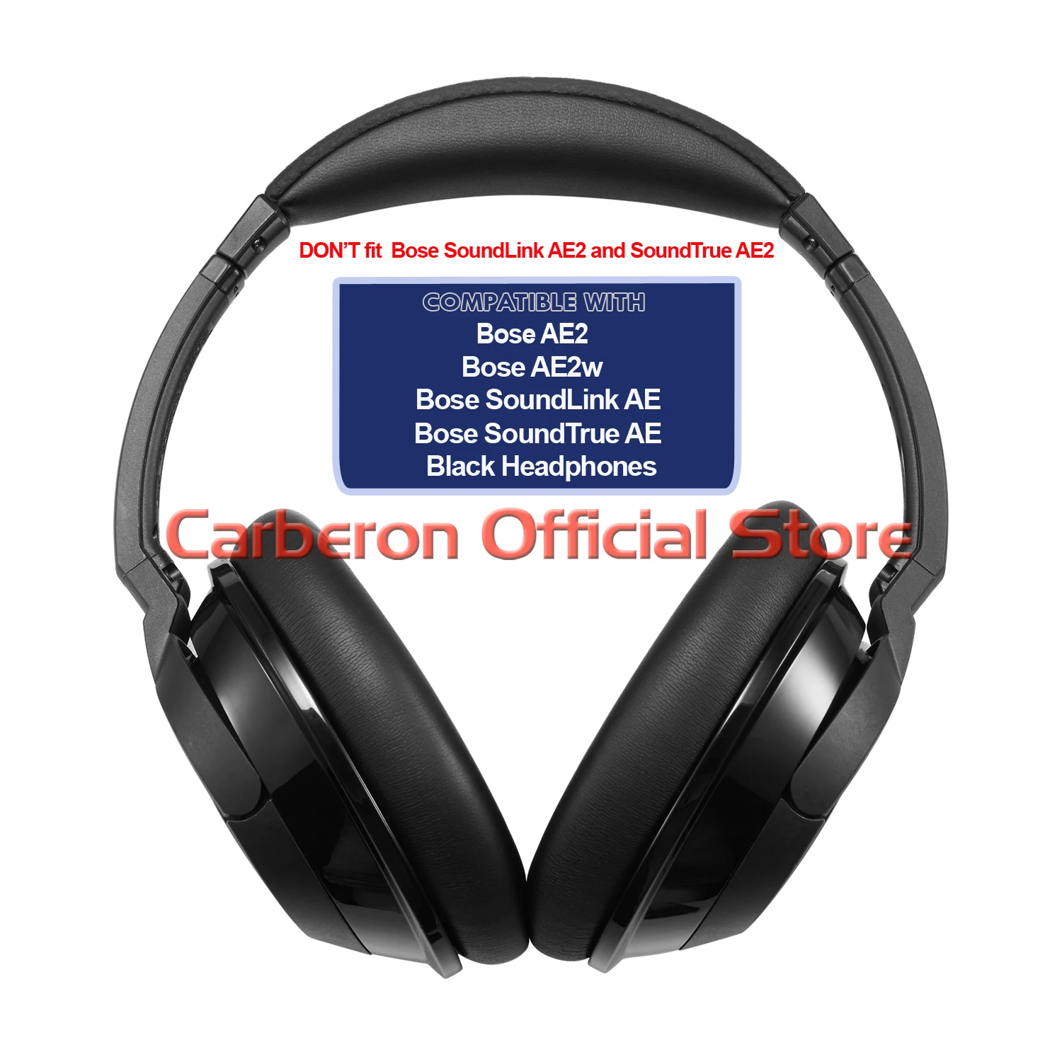 Фото Сменная Подушка Carberon для наушников Bose AE2,AE2w,Soundlink AE,SoundTrue AE, Черная №3