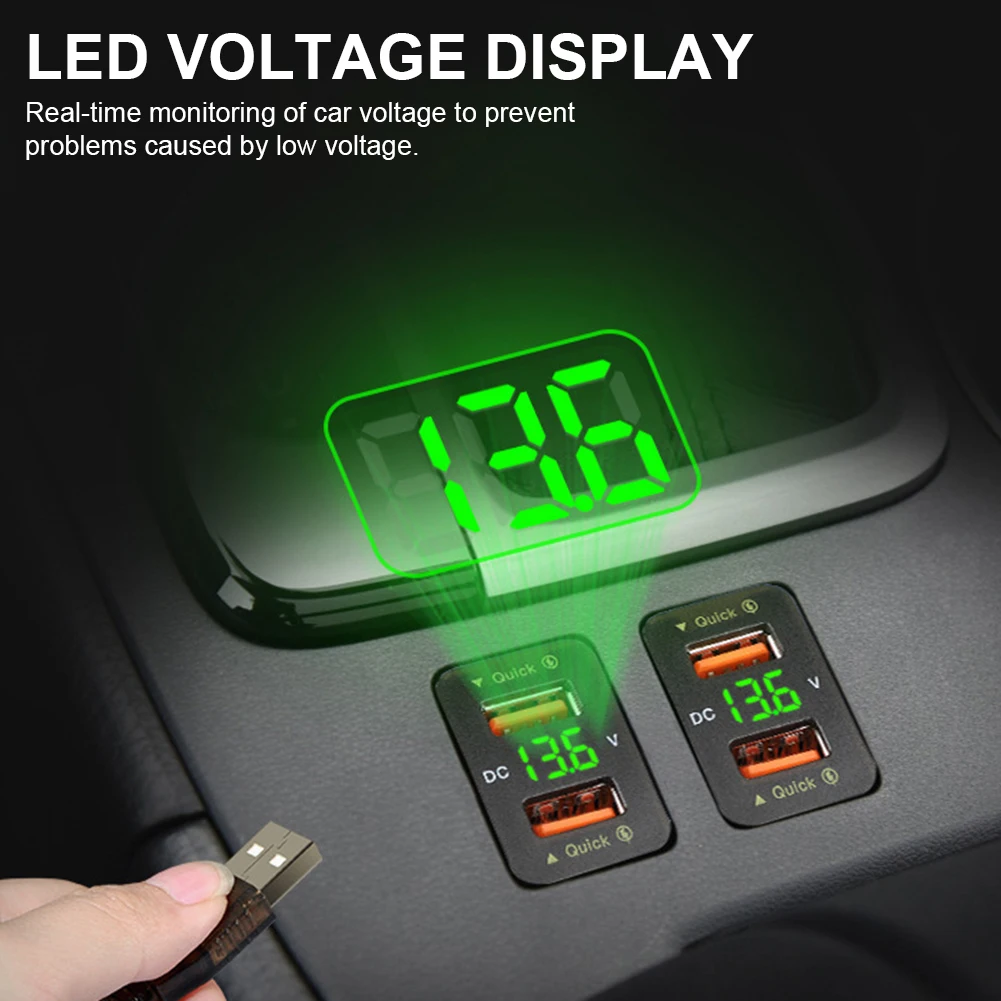 Автомобильное зарядное устройство 36 Вт адаптер Быстрая зарядка 12-24 В гнездо