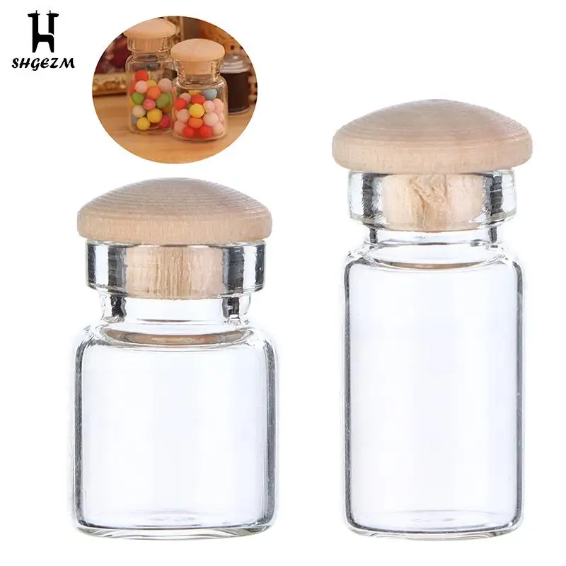 

Миниатюрная модель кукольного домика, прозрачная банка для хранения, миниатюрная кухня, конфеты, бар, банка для еды, украшение, детские игрушки «сделай сам»