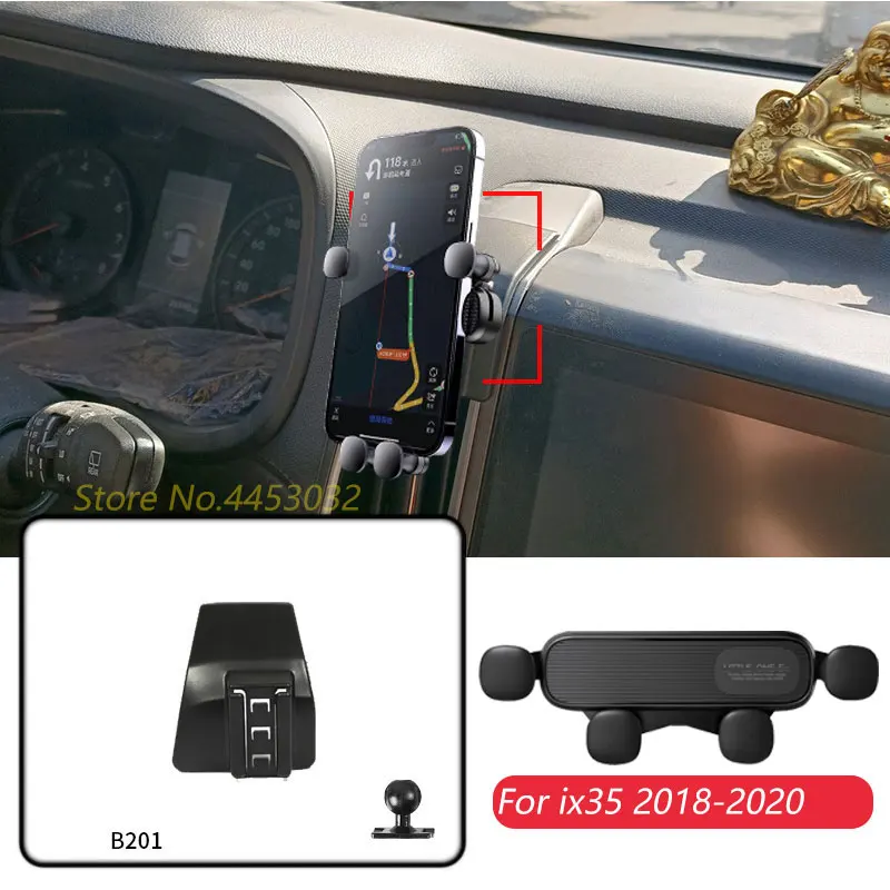 Автомобильный держатель для Hyundai ix35 2018-2020 кронштейн гравитационной навигации GPS с